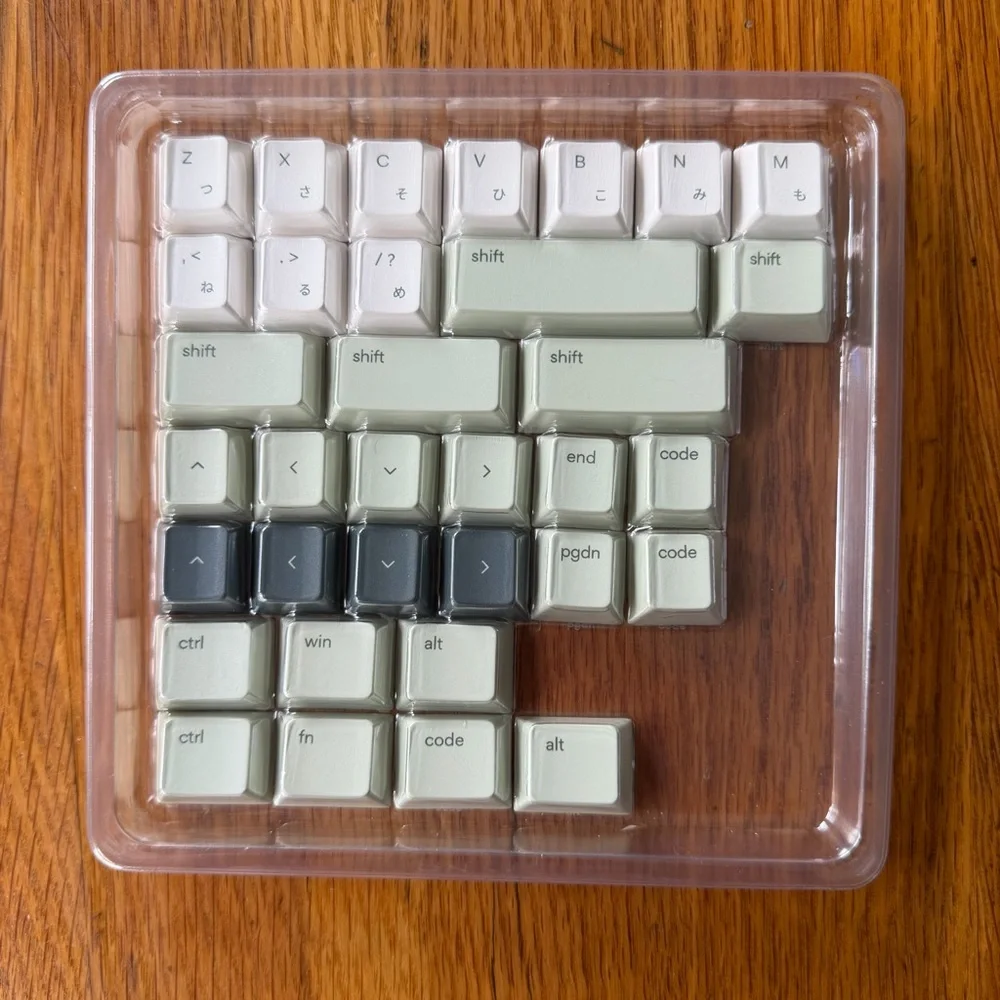 Osume Matcha Base Kit Keycaps - Hiragana (Japanese with US Script)